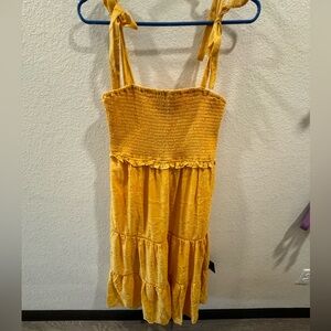 Yellow floral sundress